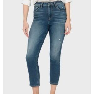 NWT KUT From The Kloth Naomi Ankle Girlfriend Straight Leg Jeans Blue